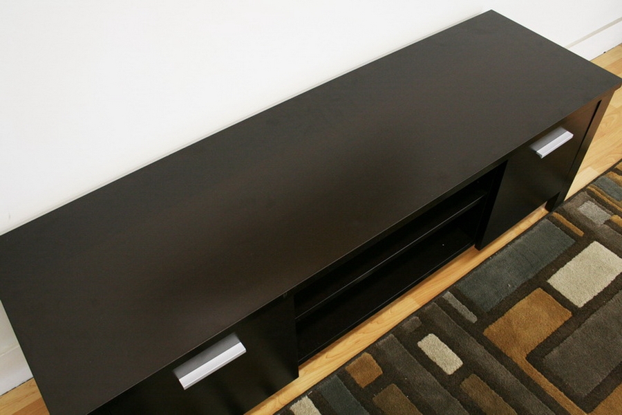 WILL Modern dark brown WOOD TV stand  